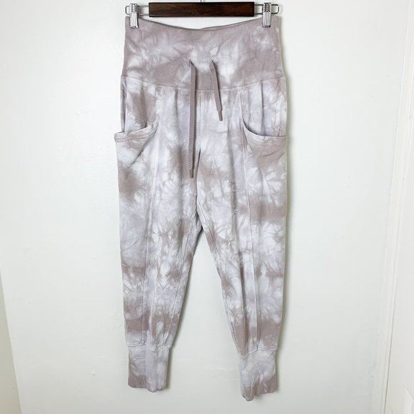 All in Motion tan ribbed tie dye side pocket joggers small - Picture 2 of 6